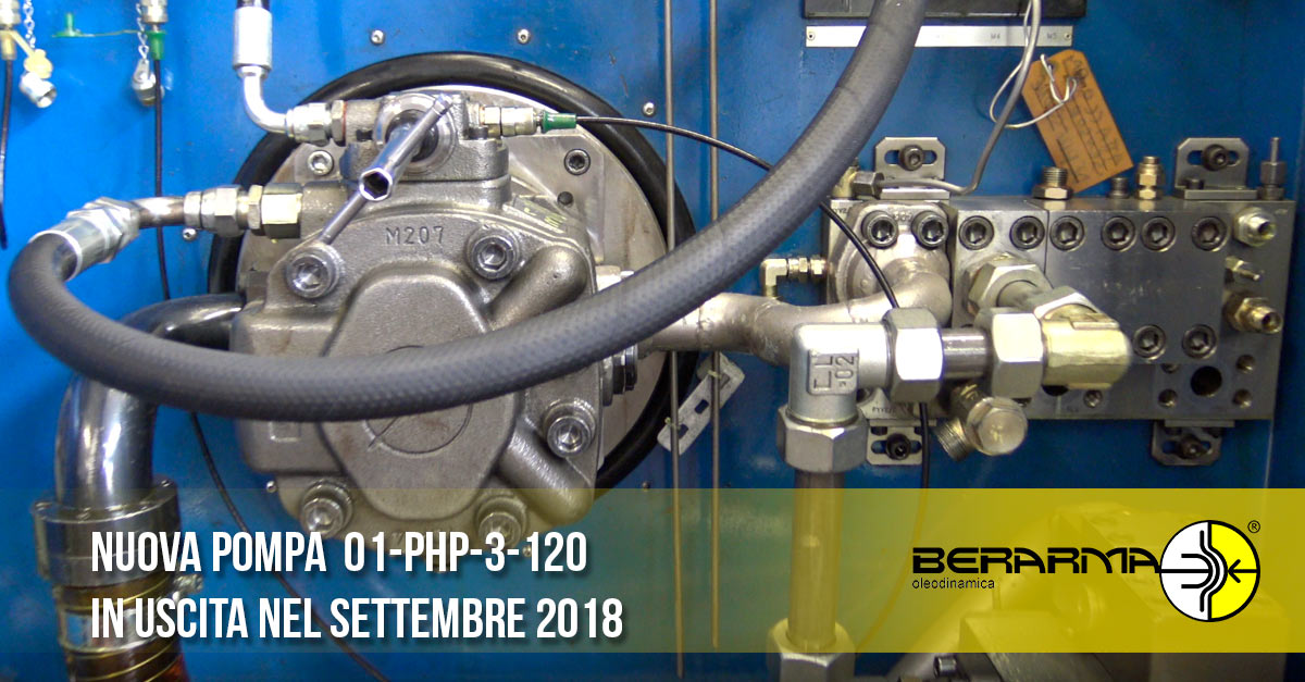 Nuova pompa oleodinamica PHP 250 bar: in uscita nel settembre 2018