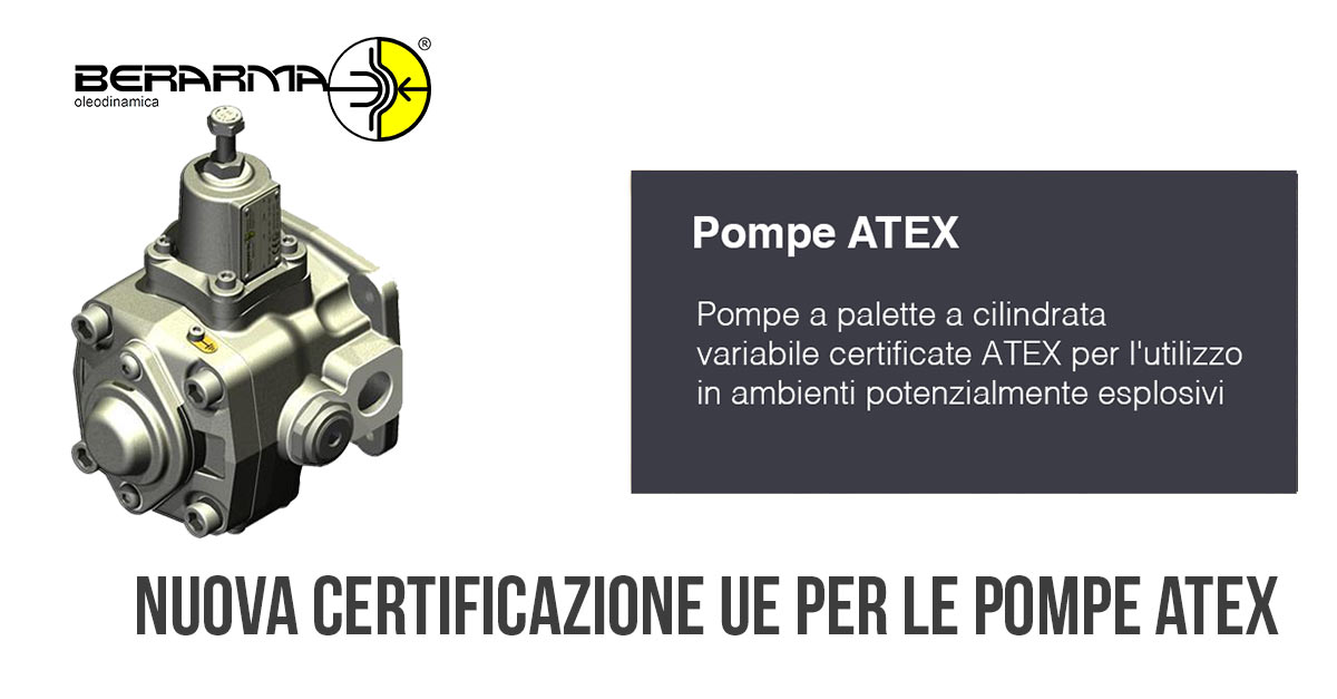 Nuova Nuova Certificazione UE Pompe Atex