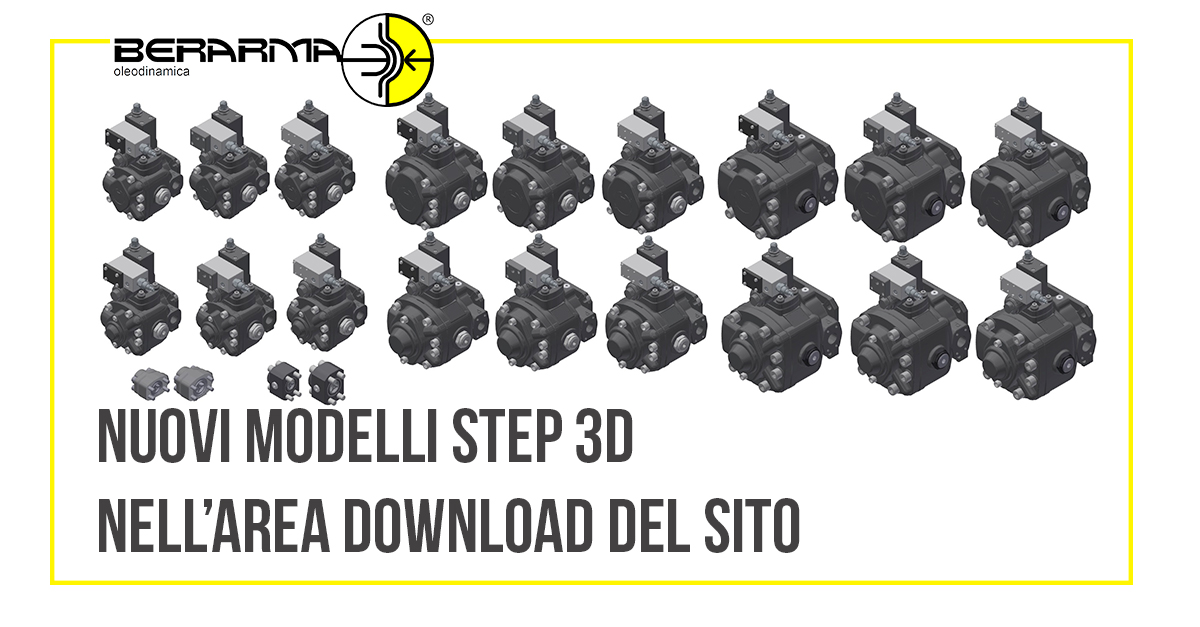 Nuovi modelli Step 3D nell’area Download del sito
